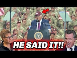 The Entire Crowd ERUPTS After Trump Drops CHILLING Warning About LA