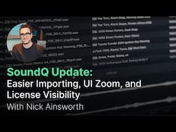 SoundQ Update: Easier Importing, UI Zoom, and License Visibility