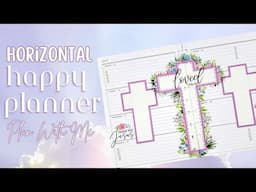 Celebrating Resurrection Sunday| Happy Planner Horizontal Creative Planner Spread| April 2025