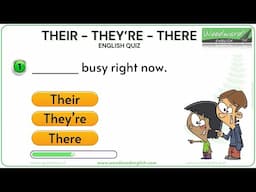 THEIR vs. THEY'RE vs. THERE English Quiz | Can you get 20/20? | Learn English Homophones Quiz