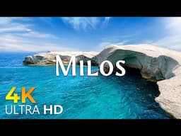12 HOURS DRONE FILM: " MILOS in 4K " + Relaxation Film 4K ( Beautiful places in the world 4k )