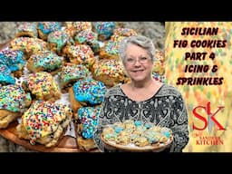 SICILIAN FIG COOKIES PART 4  ICING/COLOR/SPRINKLES