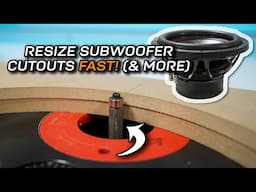 Quick Resize Trick for Pro Car Audio Cutouts (You Need This Bit!)