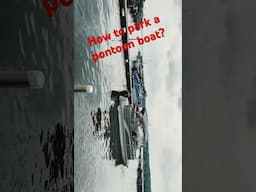 WATCH THIS WOW! How to back a pontoon  boat into its slip ?!?! The Quick Way ,Andrew is an expert!