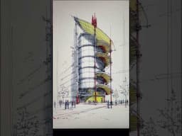 Sketch to animation with AI. #architecture #aiarchitecture #architecturesketch