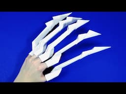 Как сделать когти из бумаги  ОРИГАМИ ИЗ БУМАГИ Origami Claws