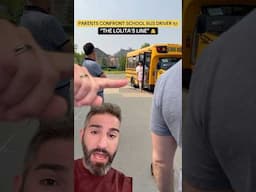 Parents confront a school bus driver in Woodbridge, ON dressed in a pink miniskirt.