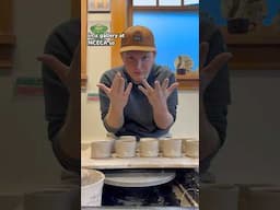 I’m so scared but so excited - throwing on the pottery wheel #ceramics #pottery #potterywheel