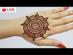 Shab's Creation Live Stream - Back hand mehndi design