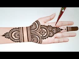 Very easy front hand stylish mehndi design | arabic mehndi design | mehandi design | mehndi design