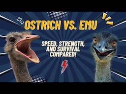 🦤🔥 Ostrich vs. Emu 🚀 Who’s the True King of Flightless Birds?