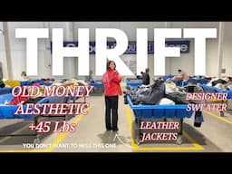 Thrifting OLD MONEY: Found a $2000 Designer Sweater + Try-On Haul!