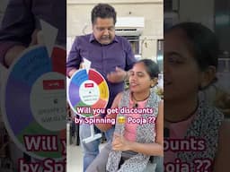 5 BIG WINS By Spinning Pooja ?? SPIN & WIN - MONSOON DISCOUNTS !! #shorts