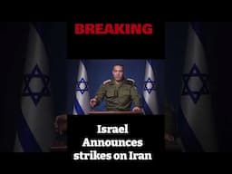 #BREAKING: Israel Announces strikes on Iran | WW3 WARNING #Iran #israel