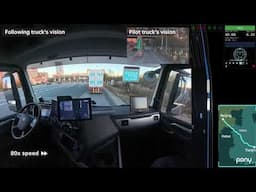 Amazing! Pony.ai is First in China to Test “Driver Out” Trucks in “Platoon Formation” Follow Truck