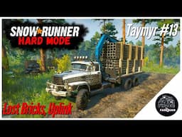 SnowRunner Hard Mode | Taymyr #13 |  Lost Bricks, Uplink