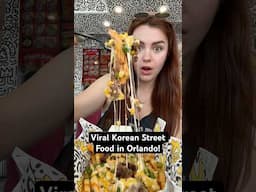 What I ate at a viral Korean street food restaurant in Orlando! #foodie #shorts #koreanfood #eating