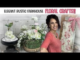 Elevate Your Space: DIY Rustic Farmhouse Floral Home Decor for Everyday Elegance | DIY Home Crafts