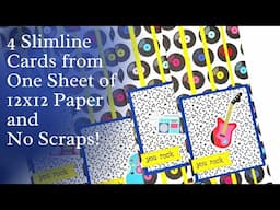 Turn 12x12 Paper into Fun Cards without Making Scraps