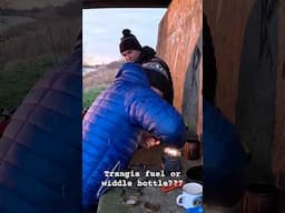 Did I try and light my widdle bottle? #camping #bikepacking #wildcamping #wildcamp #trangia #funny