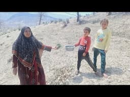 Nomadic life picking wild plants