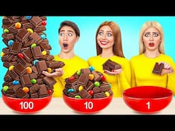 100 Layers of Food Challenge | Delicious Kitchen Hacks by TeenDO Challenge