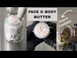 DIY: Rose & Lavender Infused Face & Body Butter W/RECIPE. Amazing Natural Moisturizer For Dry Skin