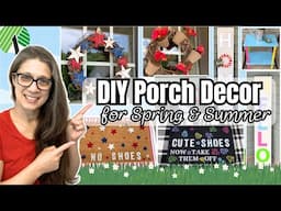 Outdoor Porch Decor DIYs | Spring Porch Decorating Ideas on a Budget