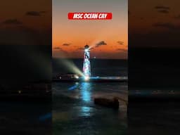 MSC Ocean Cay #lighthouse #cruise #cruiselife #mscworldamerica #lightshow