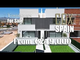 Townhouses for sale in the town of Cox, in the province of Alicante, Spain. Residencial San Fernando