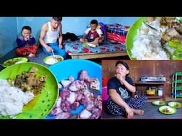 pork for my brother , nephew & son Ridam Rai || life in rural Nepal || @Ritarojan
