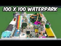 BUILDING A WATERPARK THAT COVERS THE ENTIRE PLOT in bloxburg