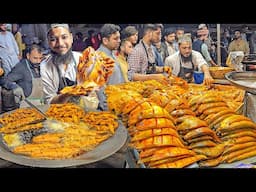 Karachi Fried Fish & Grilled Fish 🐟 Biggest Seafood Street Tawa Fry Fish Pakoda | Fish Fry Pakora