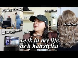 Super productive vlog // Deep cleaning my salon suite & new upgrades // Week in my life vlog