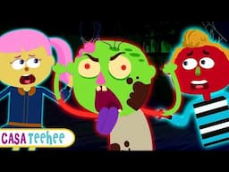 🔴 Zombie Had a Little Monster | Músicas de Halloween para crianças | Spooky Songs | Casa Teehee