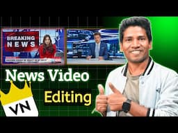 YouTube News Video Editing | How To Edit News Video | Mobile Se News Video Kaise Edit Kare VN me