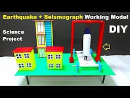 earthquake simulation and seismograph working model for science project exhibition  diy | howtofunda