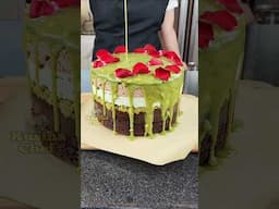 Trending Pistachio Cake #cake #pistachio #shorts #dessert