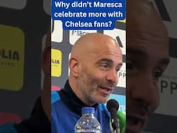 Why Maresca didn't celebrate more in front of Chelsea fans after win at Fulham. #cfc #chelseafc