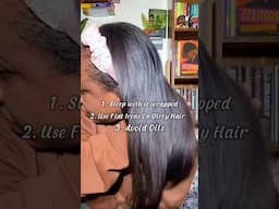 1. I only wrap in the morning 2. Rollers over Flat Irons 3. Imma use some oil! #silkpress