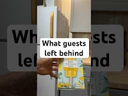 What my AirBnb guest left behind