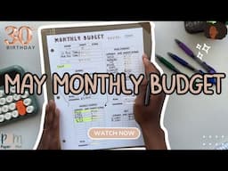 May 2025 Monthly Budget & Goals | My 30th Birthday | HIS & HER | Zero Based Budget |Millennial