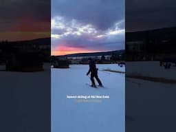 Sunset at Ski Ben Eoin