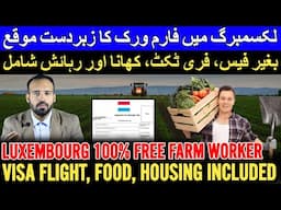 Luxembourg Hiring Farm Workers 2025 | 100% Free Visa, Free Flight, Free Housing | Urgent Apply