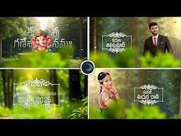 3D Wedding invitation Video Editing in Alight Motion Instagram trending video editing app in TELUGU