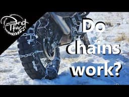 Motorcycle snow chains