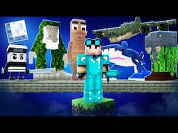 MINECRAFT SU UN SOLO BLOCCO con gli ANIMALI BRAINROT di TIKTOK!!