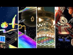 Evolution of Rainbow Road in Mario Kart (1992 - 2025) 4K