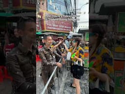 😱 Police Officers in Thailand During Songkran 2025 🇹🇭 #shorts #songkran #thailand
