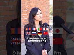 Mongolian girl speaks 8 languages